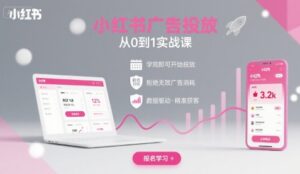 小红书广告投放从0到1的实战课,学完即可开始投放,拒绝无效广告消耗-中创网_分享创业项目_互联网资源