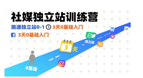 社媒独立站训练营，跑通独立站0-1，3天0基础入门-中创网_分享创业项目_互联网资源