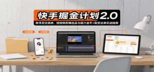 快手掘金计划2.0，账号定位装修、短视频剪辑选品与磁力金牛+裂变出单实战指南-中创网_分享创业项目_互联网资源