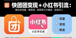 （15877期）快团团变现+小红书引流：解决没流量、难变现、缺帮卖三大痛点 实现月入3w+-中创网_分享创业项目_互联网资源