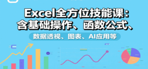 Excel全方位技能课:含基础操作、函数公式、数据透视、图表、AI应用等-中创网_分享创业项目_互联网资源