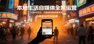 本地生活自媒体全案运营,从账号定位、内容创作到流量变现与商家合作实战课-中创网_分享创业项目_互联网资源