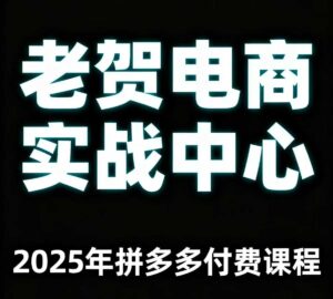 老贺电商2025年拼多多付费课程，用通俗易懂的方法告诉你多多怎么玩-中创网_分享创业项目_互联网资源