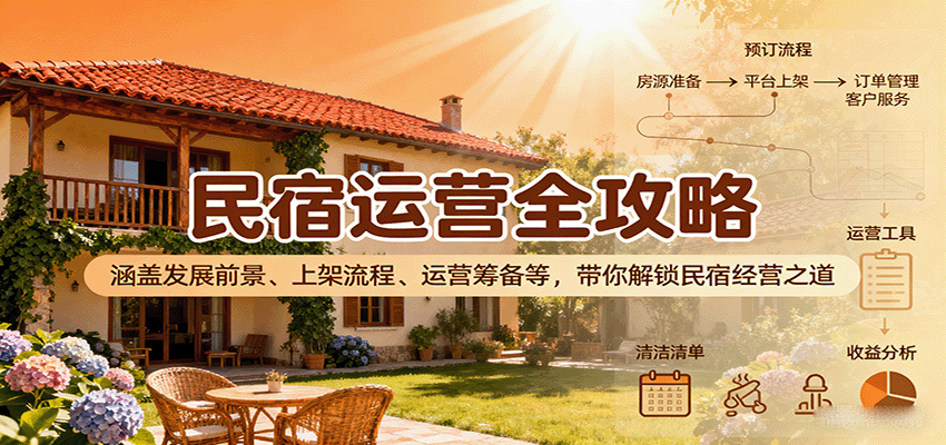 民宿运营全攻略：涵盖发展前景、上架流程、运营筹备等，带你解锁民宿经营之道-中创网_分享创业项目_互联网资源