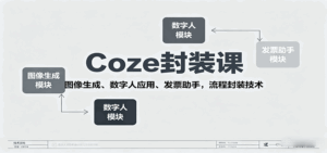 Coze封装课，图像生成、数字人应用、发票助手，流程封装技术-中创网_分享创业项目_互联网资源
