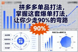 拼多多单品打法，掌握这套爆单打法，让你少走90%的弯路-中创网_分享创业项目_互联网资源