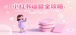 小红书运营全攻略:从平台了解到账号搭建、内容生产,做爆款库与矩阵运营-中创网_分享创业项目_互联网资源