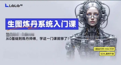 LibLibAI哩布哩布生图炼丹系统入门课，从生图到炼丹，只学这一门就够了-中创网_分享创业项目_互联网资源