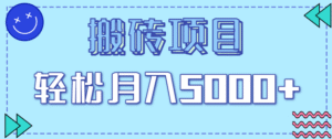 正规零撸搬砖项目，零门槛只需一部手机，新手小白也能轻松月入5000+-中创网_分享创业项目_互联网资源
