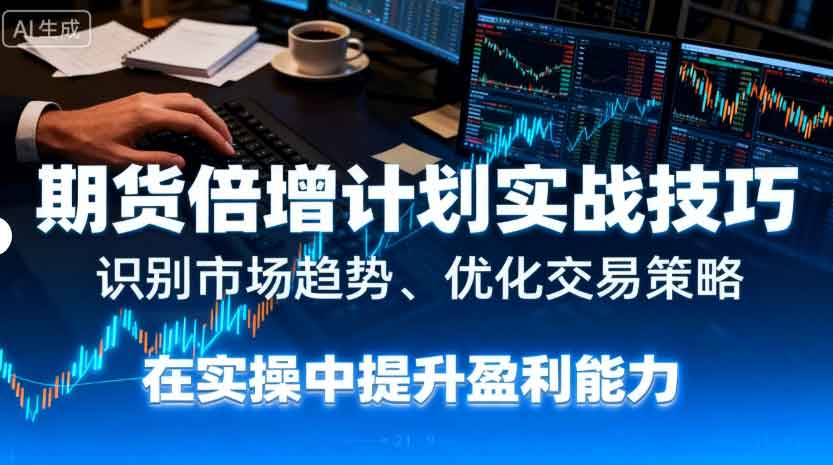 期货倍增计划实战技巧：识别市场趋势、优化交易策略，在实操中提升盈利能力-中创网_分享创业项目_互联网资源