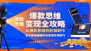 影视解说变现全攻略：从爆款思维到剪辑制作，含手机电脑操作及变现实用技巧-中创网_分享创业项目_互联网资源