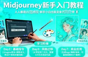 midjourney新手入门教程：人人都是AI艺术家，新手小白也能变身艺术大师-中创网_分享创业项目_互联网资源