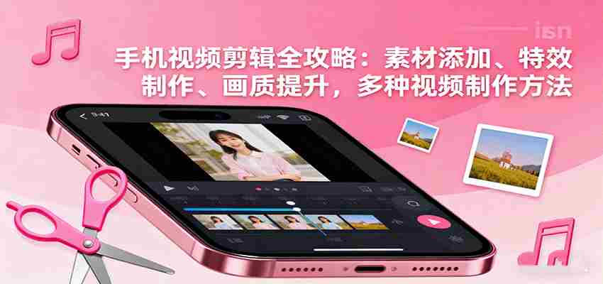 手机视频剪辑全攻略：素材添加、特效制作、画质提升，多种视频制作方法-中创网_分享创业项目_互联网资源