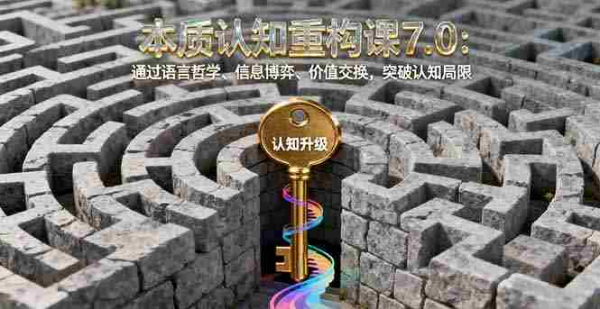 （16218期）本质认知重构课7.0：通过语言哲学、信息博弈、价值交换，突破认知局限-中创网_分享创业项目_互联网资源