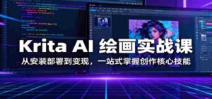 Krita AI 绘画实战课：从安装部署到变现，一站式掌握创作核心技能-中创网_分享创业项目_互联网资源