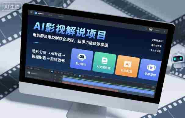AI影视解说项目，电影解说爆款制作全流程，新手也能快速掌握-中创网_分享创业项目_互联网资源
