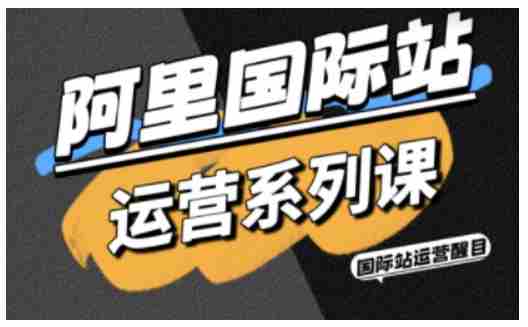 阿里国际站运营系列课，涵盖精准引流、直通车与全站推实战SOP，搭配AI效率工具包与高阶增长玩法-中创网_分享创业项目_互联网资源