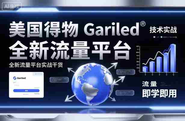美国得物Gariled技术实战，全新流量平台​实战干货，即学即用-中创网_分享创业项目_互联网资源
