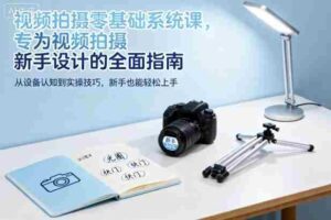 视频拍摄零基础系统课，专为视频拍摄新手设计的全面指南-中创网_分享创业项目_互联网资源