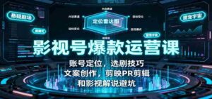 影视号爆款运营课：账号定位，选剧技巧，文案创作，剪映PR剪辑和影视解说避坑-中创网_分享创业项目_互联网资源