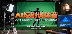 AI短剧训练营，从剧本生成到制作，教你快速打造高流量短片-中创网_分享创业项目_互联网资源