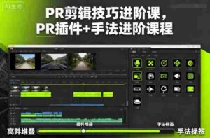 PR剪辑技巧进阶课，PR插件+手法进阶课程-中创网_分享创业项目_互联网资源
