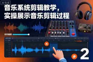 音乐系统剪辑教学，实操展示音乐剪辑过程-中创网_分享创业项目_互联网资源
