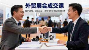 (16356期)外贸展会成交课,含目标制定、客户邀约、现场成交,系统化SOP提升参展ROI-中创网_分享创业项目_互联网资源