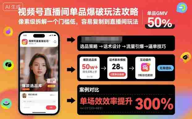 视频号直播间单品爆破玩法攻略，像素级拆解一个门槛低，容易复制到直播间玩法-中创网_分享创业项目_互联网资源
