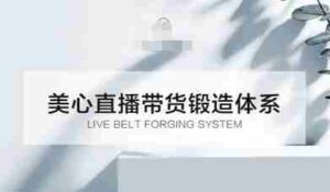 直播带货锻造体系课，5G时代美心一站式帮你开启直播带货之路【音频】-中创网_分享创业项目_互联网资源