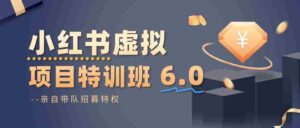 小红书虚拟项目特训班6.0 ，养号/选品/自动发货/爆款笔记（含40节视频课）-中创网_分享创业项目_互联网资源