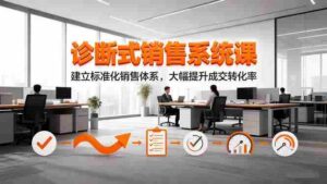 （16435期）诊断式销售系统课，建立标准化销售体系，大幅提升成交转化率-中创网_分享创业项目_互联网资源