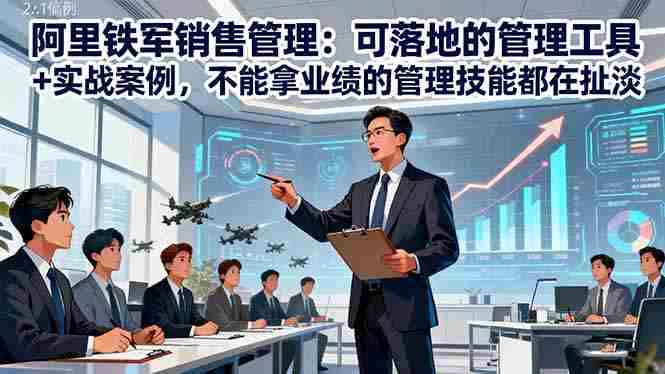 （16436期）阿里铁军销售管理：可落地的管理工具+实战案例，不能拿业绩的管理都在扯淡-中创网_分享创业项目_互联网资源