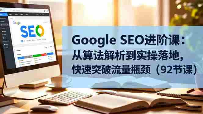 （16576期）Google SEO进阶课：从算法解析到实操落地，快速突破流量瓶颈（92节课）-中创网_分享创业项目_互联网资源