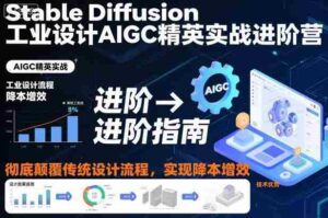 Stable Diffusion工业设计AIGC精英实战进阶营，彻底颠覆传统设计流程，实现降本增效-中创网_分享创业项目_互联网资源