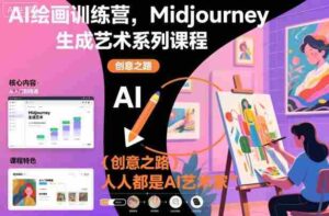 AI绘画训练营，Midjourney生成艺术系列课程，人人都是AI艺术家-中创网_分享创业项目_互联网资源