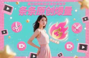 美女视频搬运去重技术教学,条条原创爆量-中创网_分享创业项目_互联网资源