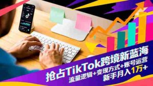 （16640期）抢占TikTok跨境新蓝海：流量逻辑+变现方式+账号运营，新手月入1万+-中创网_分享创业项目_互联网资源