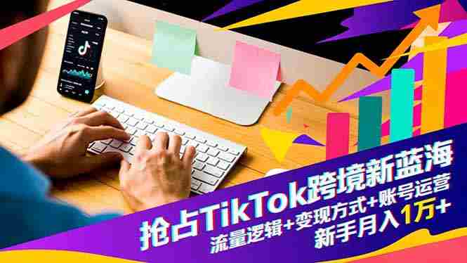 （16640期）抢占TikTok跨境新蓝海：流量逻辑+变现方式+账号运营，新手月入1万+-中创网_分享创业项目_互联网资源