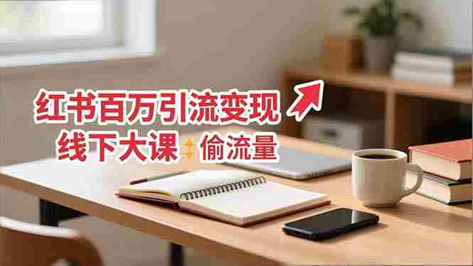 （16661期）小红书百万引流变现-11月线下大课：分享从0到百万引流路径，手把手教偷流量、拿结果-中创网_分享创业项目_互联网资源