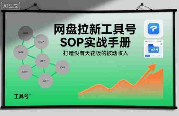 网盘拉新工具号SOP实战手册，打造没有天花板的被动收入-中创网_分享创业项目_互联网资源
