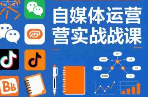 自媒体运营实战课，掌握一套系统的自媒体运营底层方法论，成为优秀的内容创作者-中创网_分享创业项目_互联网资源