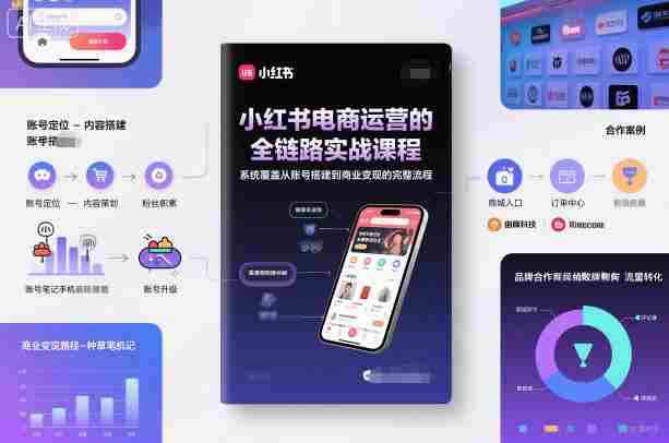 小红书电商运营的全链路实战课程，系统覆盖从账号搭建到商业变现的完整流程-中创网_分享创业项目_互联网资源