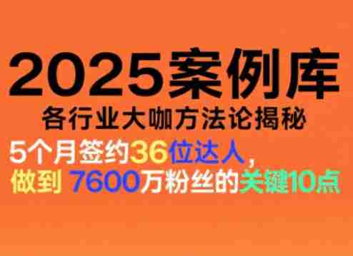 2025案例库，收录各行业大咖的方法论，各行业大咖方法论揭秘-中创网_分享创业项目_互联网资源